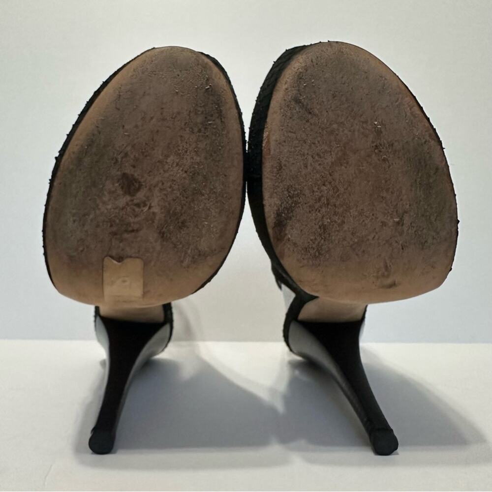 Vintage Giuseppe Zanotti Python Embossed Suede He… - image 7